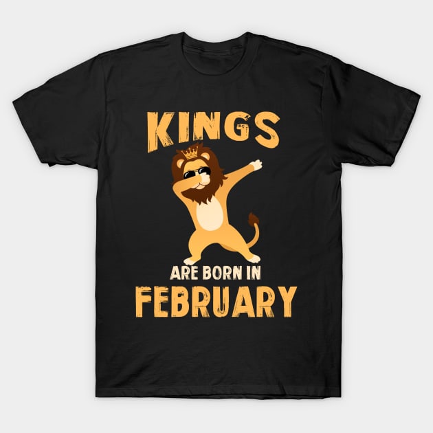 Cute King Are Born In February T-shirt Birthday Gift T-Shirt by johnbbmerch